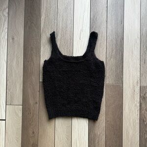 Skims Black Cozy Tank Top | Size: Large/Xtra Large